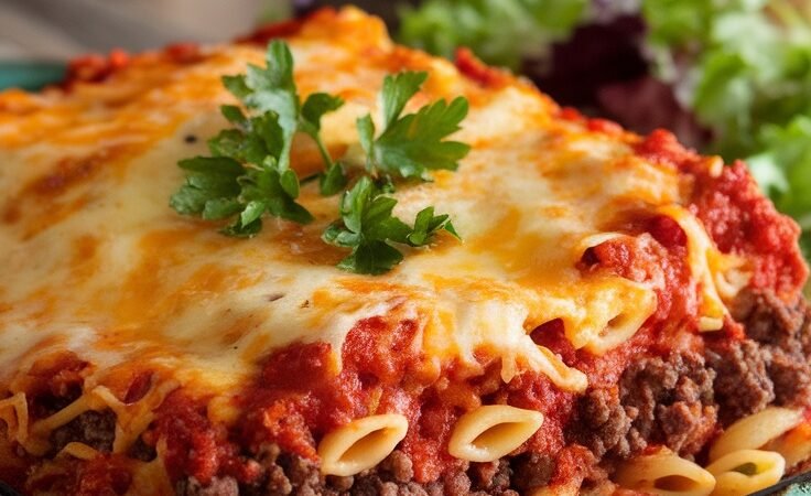 Cheesy Hamburger Casserole Recipe