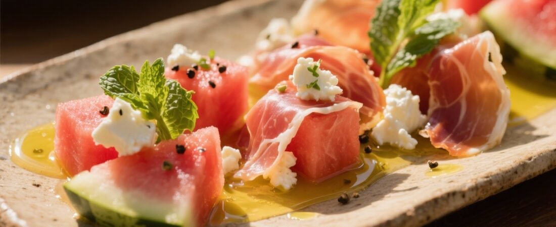Watermelon, Feta and Prosciutto Skewers That Disappear Faster Than You Can Plate Them