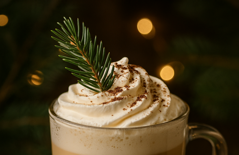 ☕🌲 Evergreen Vanilla Latte — A Cozy, Aromatic Winter Coffee That Feels Like a Forest Retreat