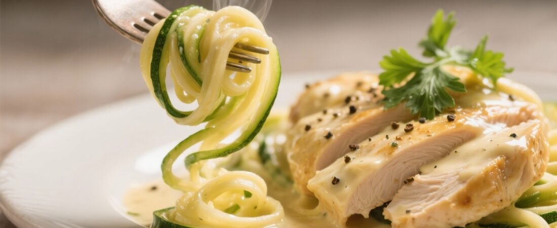 Keto Chicken Alfredo With Zucchini Noodles That’ll Make You Forget Pasta Exists