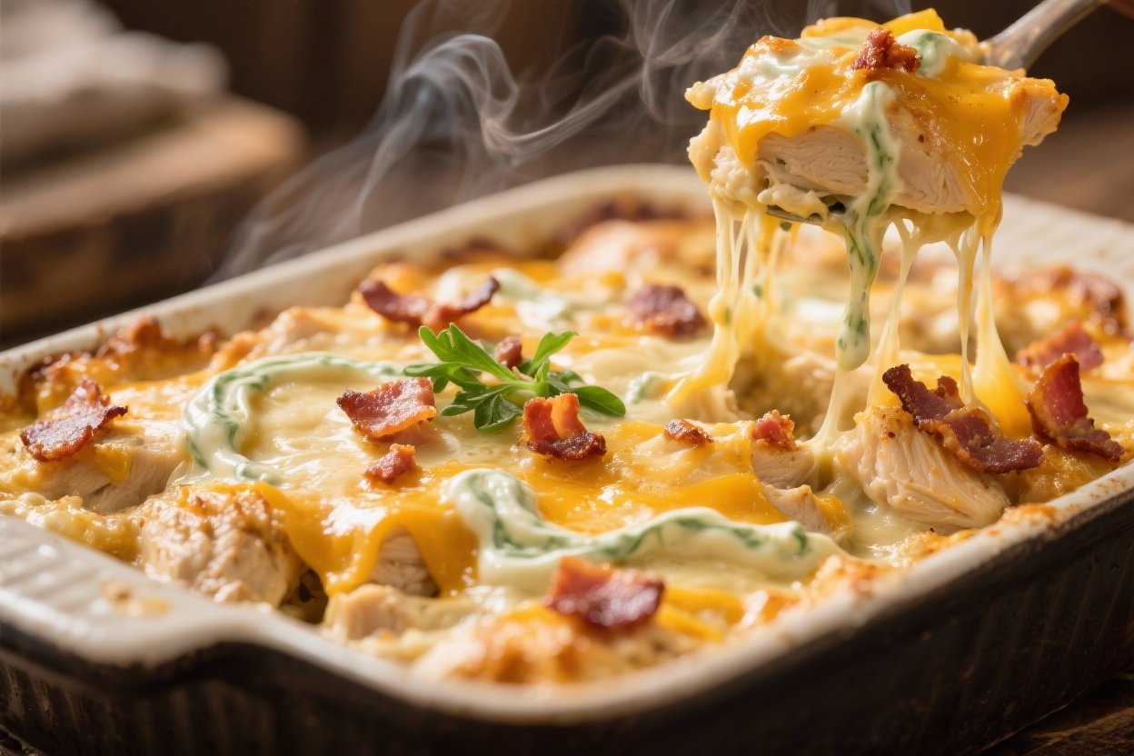 Keto Crack Chicken Casserole (bacon, Ranch, Cheddar) You’ll Want Every Night