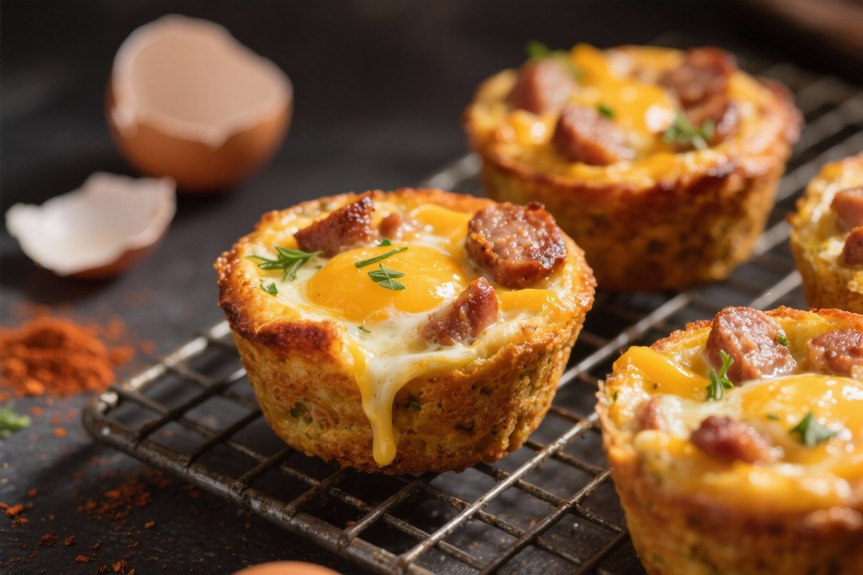 Keto Sausage & Cheese Egg Muffins You’ll Meal Prep on Repeat