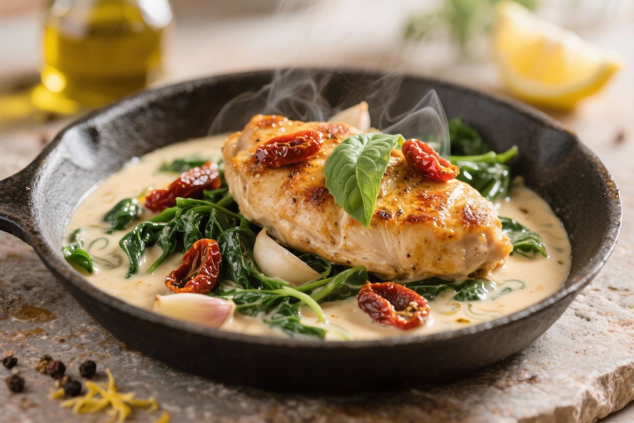 Keto Tuscan Garlic Chicken (creamy Spinach & Sun-dried Tomatoes) You’ll Crave Weekly