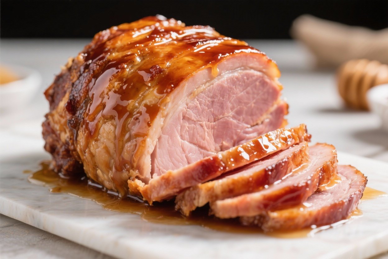 Honey-Glazed Spiral Ham – Sweet, Savory, and Perfect for Gatherings