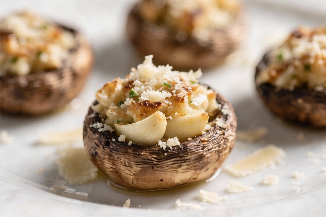 Stuffed Mushrooms With Garlic & Parmesan – Simple, Savory, and Satisfying