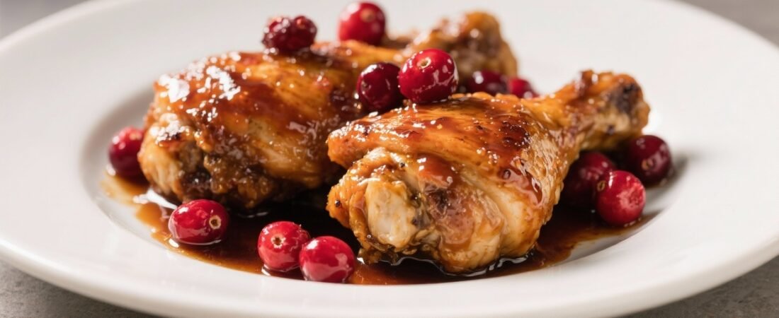Cranberry-Glazed Chicken Thighs – Sweet, Tangy, and Perfect for Weeknights