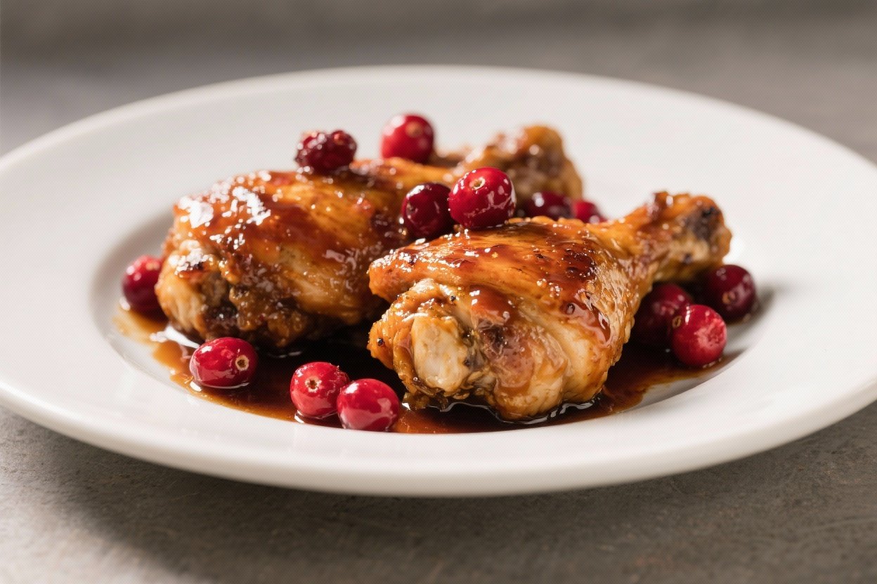 Cranberry-Glazed Chicken Thighs – Sweet, Tangy, and Perfect for Weeknights
