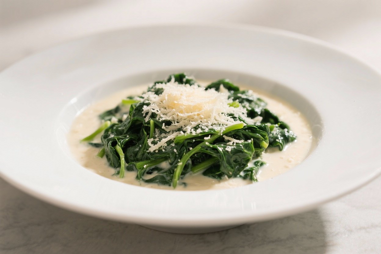 Parmesan Creamed Spinach – Rich, Cozy, and Weeknight Friendly