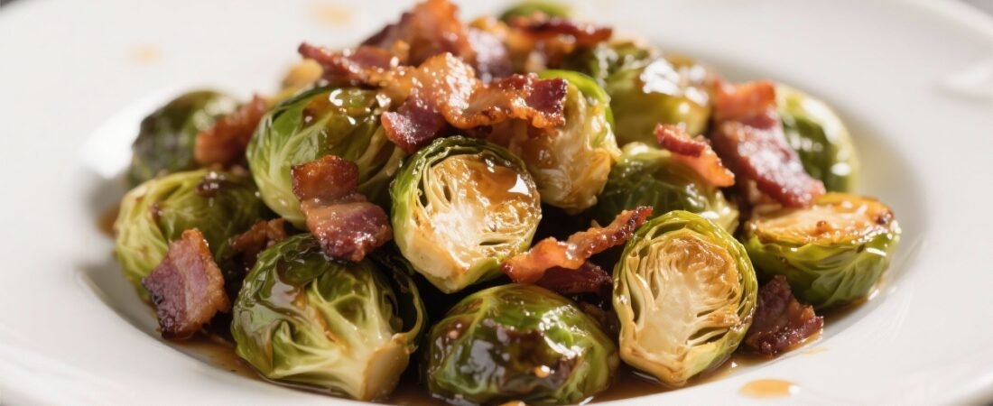 Maple-Roasted Brussels Sprouts With Bacon – Sweet, Smoky, and Crispy Comfort