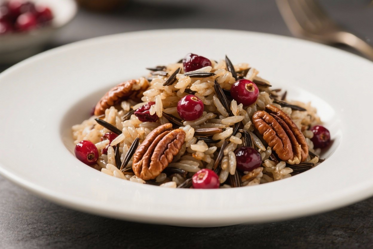 Wild Rice Pilaf With Cranberries & Pecans – A Cozy, Flavorful Side Dish