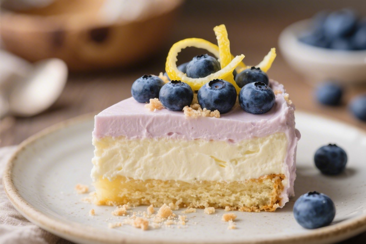 Blueberry Lemon Mascarpone Cake With Soft Pastel Frosting You’ll Dream About