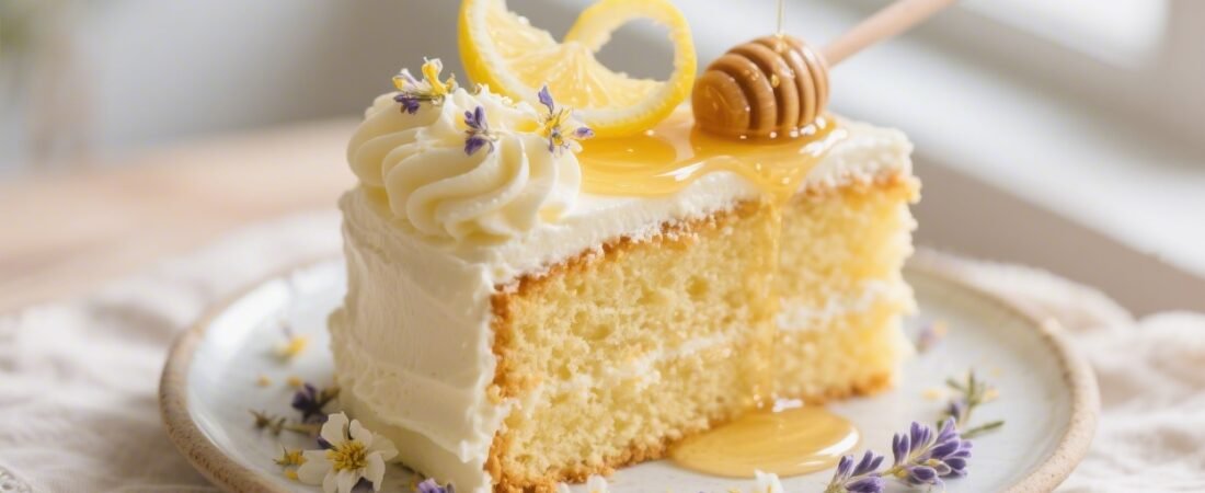 Lavender Honey Lemon Cake With Whipped Floral Buttercream You’ll Dream About