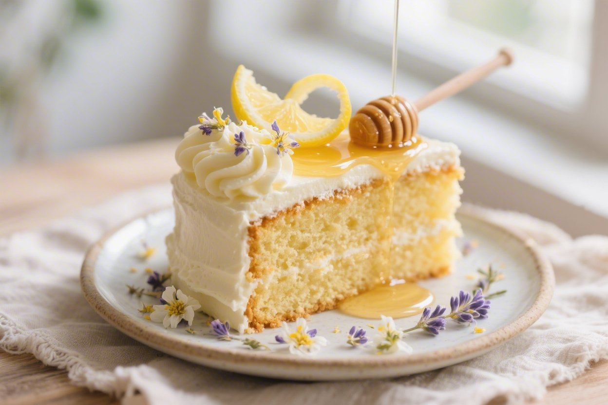 Lavender Honey Lemon Cake With Whipped Floral Buttercream You’ll Dream About