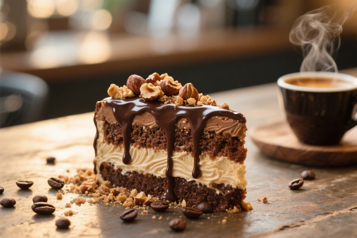 Mocha Hazelnut Espresso Cake With Rich Coffee Layers You’ll Dream About