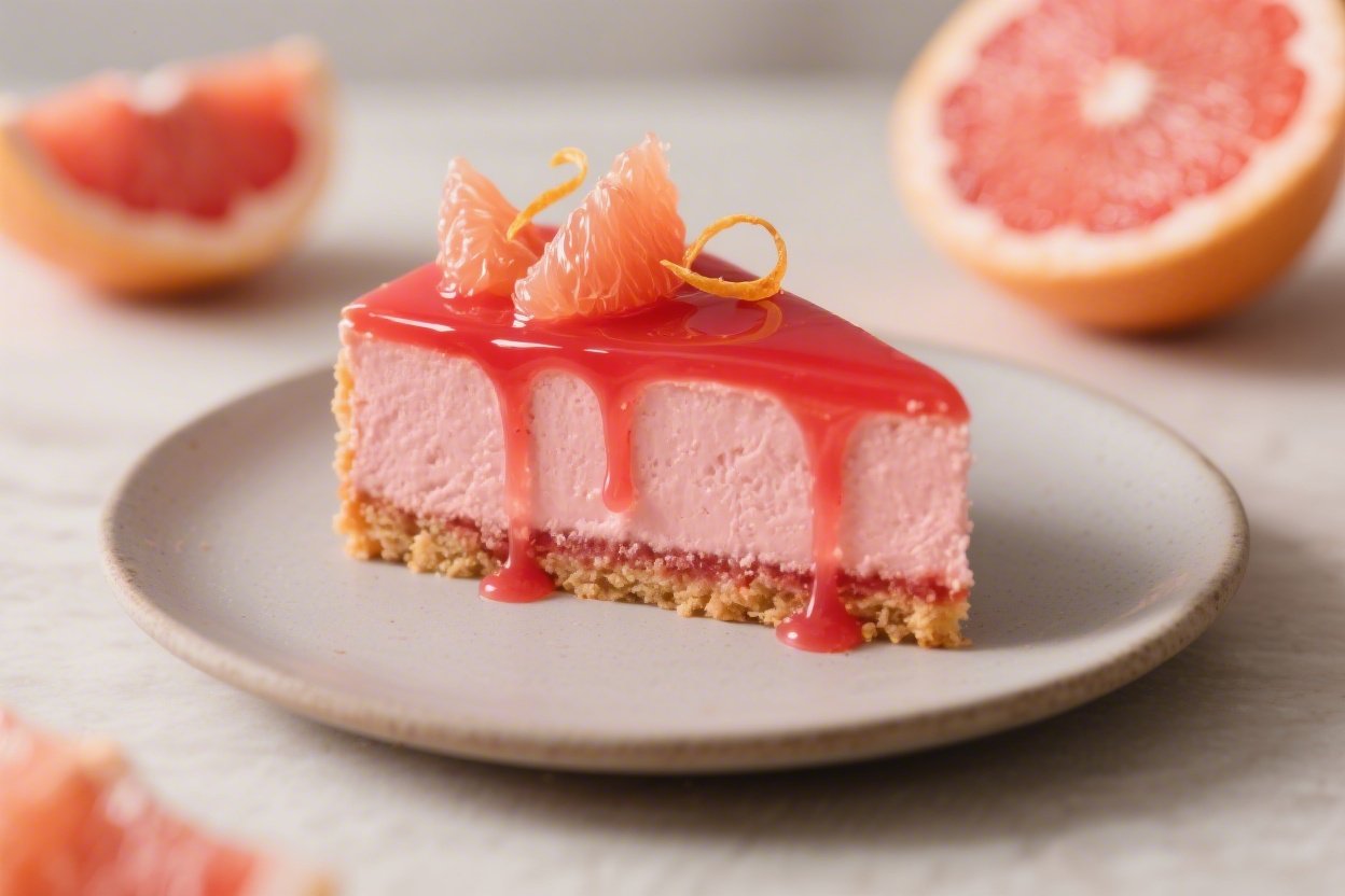 Ruby Red Grapefruit Cake With Bright Citrus Flavor and Chic Modern Decoration You’ll Crave