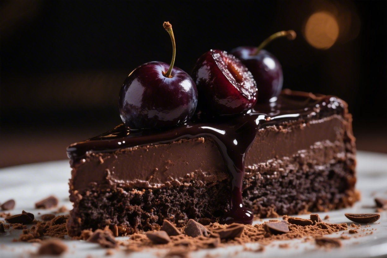 Velvet Plum and Dark Chocolate Cake With Dramatic Color and Dark Romantic Beauty You’ll Crave