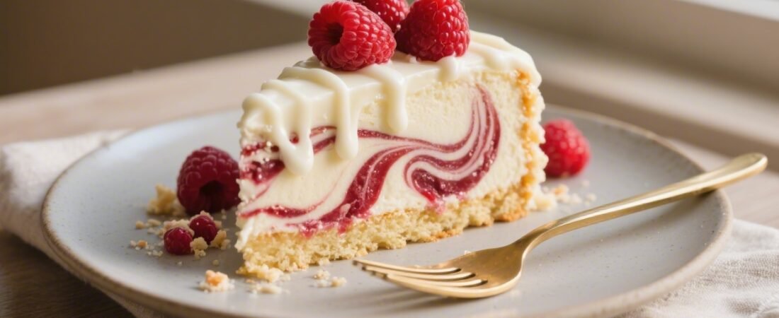 White Chocolate Raspberry Marble Cake With Beautiful Berry Swirls and Luxurious Frosting You’ll Crave
