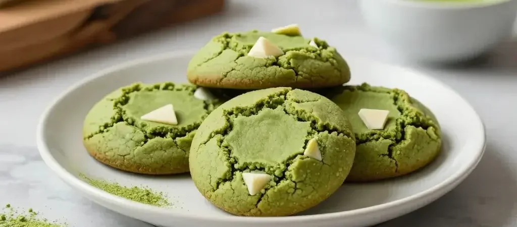 Unique Matcha White Chocolate Cookies with a Subtle Earthy Flavor That Wows