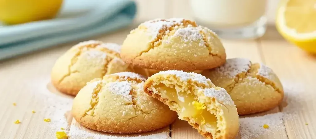 Easy Lemon Crinkle Cookies with a Soft and Chewy Center — Bright, Irresistible Bites
