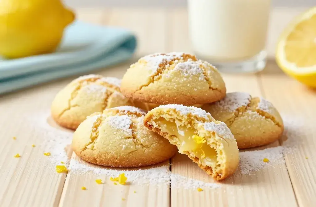Easy Lemon Crinkle Cookies with a Soft and Chewy Center — Bright, Irresistible Bites