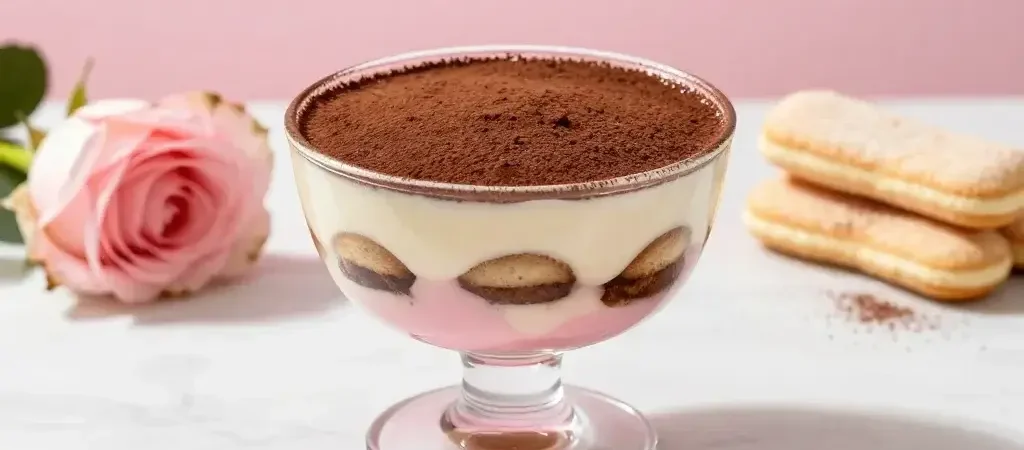 Rose Earl Grey Tiramisu with Mascarpone Cream: Luxe & Easy