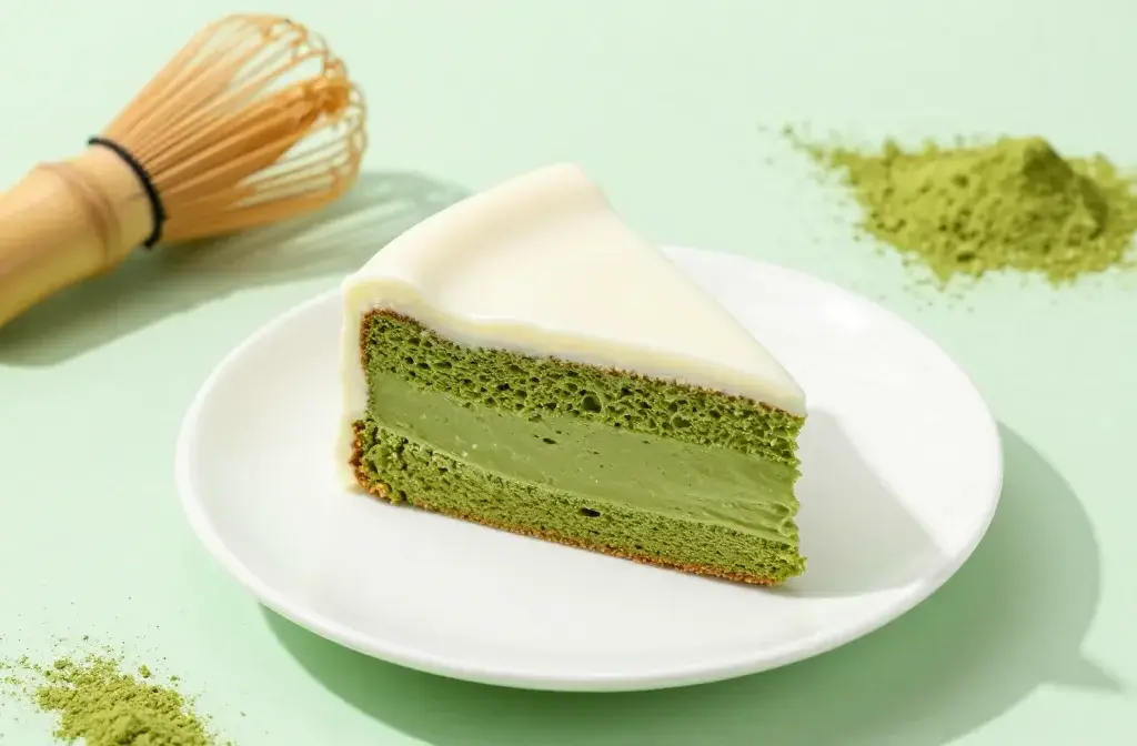 The Best Matcha Tea Cake with White Chocolate Glaze: a Green Dream