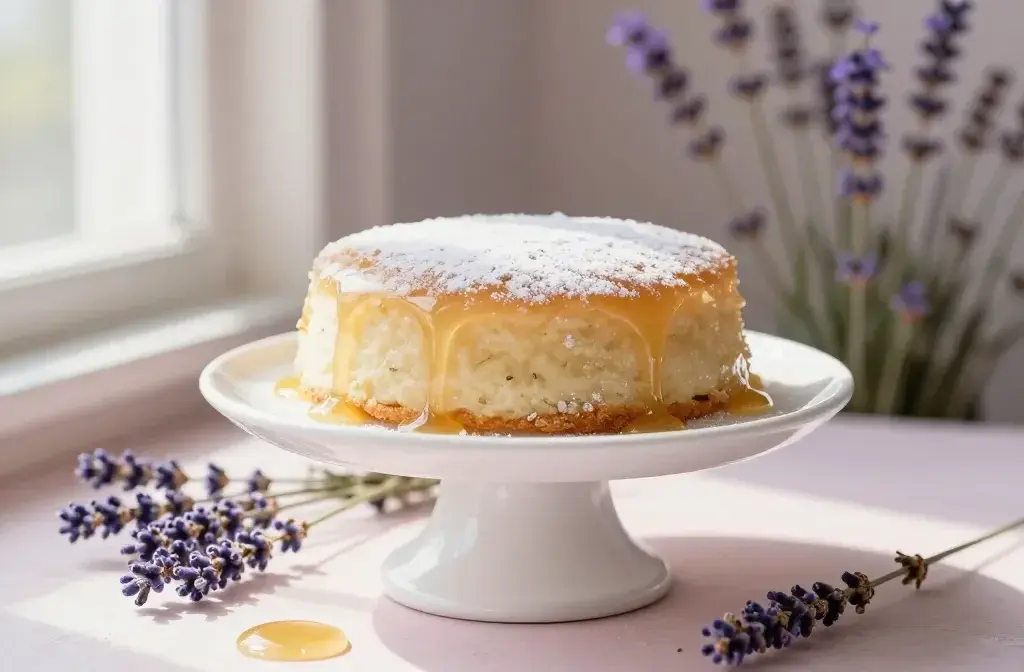 Lavender Honey Chamomile Tea Cake with a Soft Floral Finish: Bloom-Worthy Bite